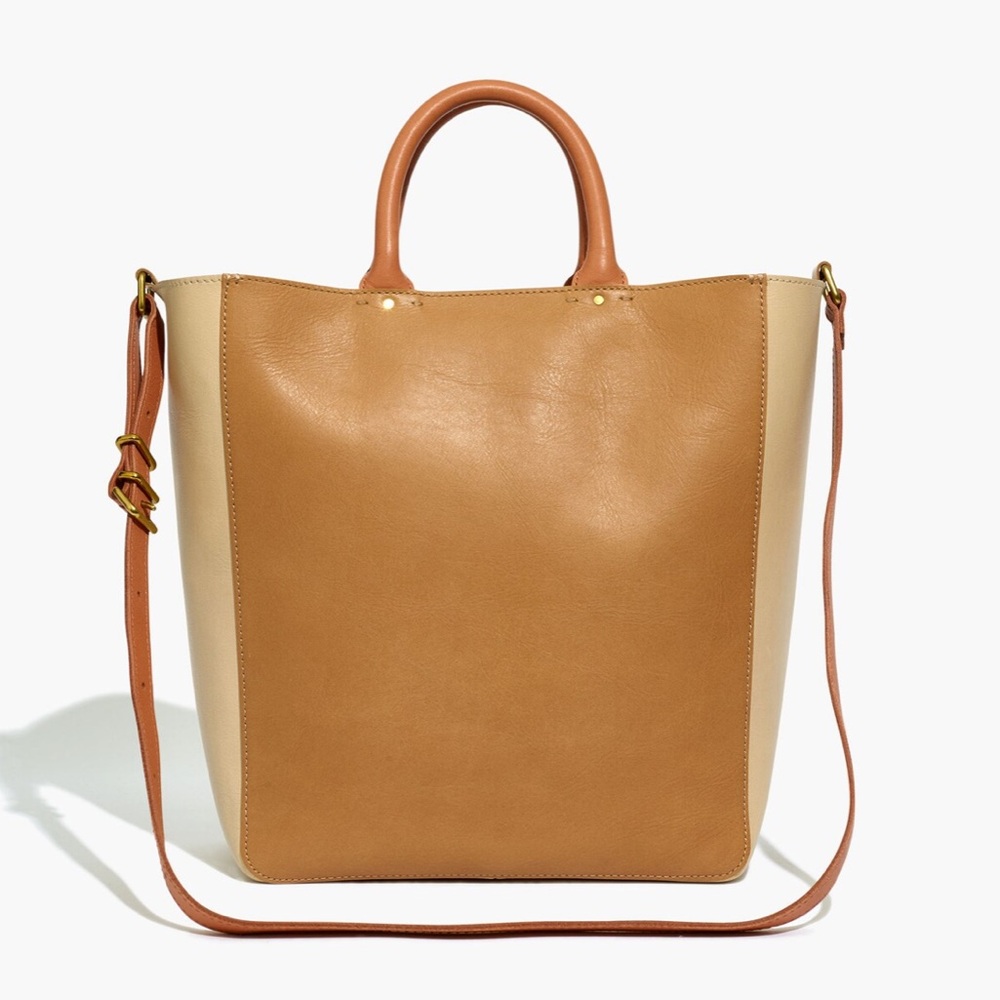 Madewell Leather Colorblock Tote